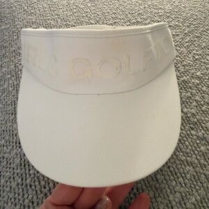 G/FORE Girls Golf Too Stretch Twill Golf Visor - Snow